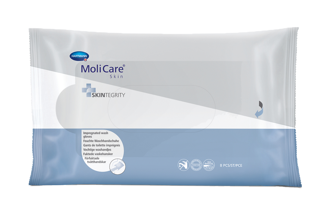 MOLICARE SKIN GANTS DE TOILETTE IMPREGNES