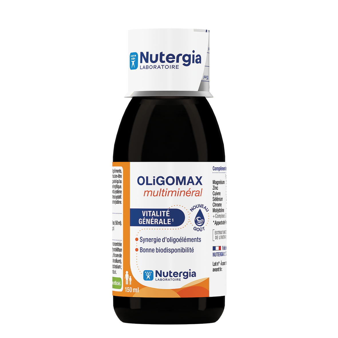 NUTERGIA OLIGOMAX MULTIMINERAL - Flacon de 150 ml