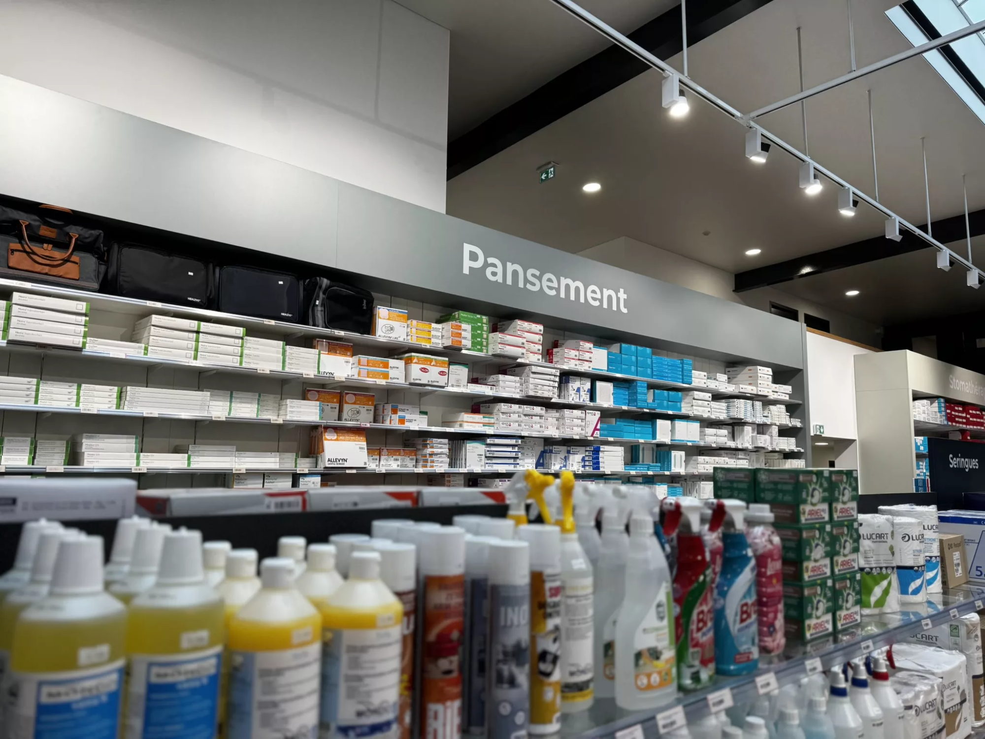 Vue rayon pansements